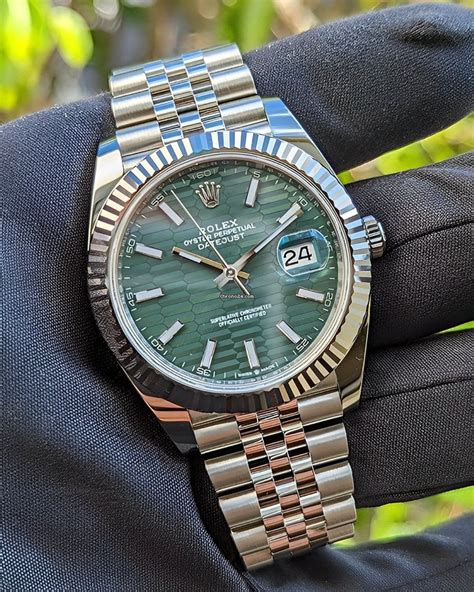 green face datejust rolex|rolex datejust green dial.